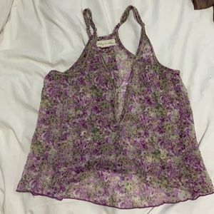 Floral urban outfitters tank